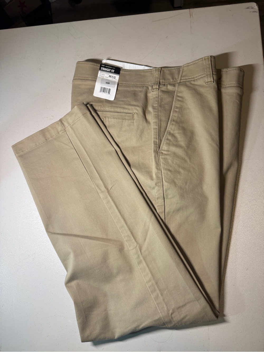 Men's Straight Fit Khaki Pants - 36x32